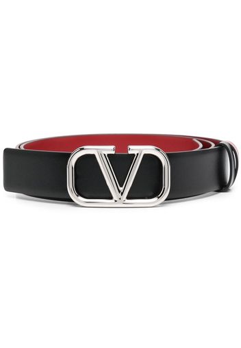 Valentino Garavani VLogo Signature buckle-fastening belt - Black