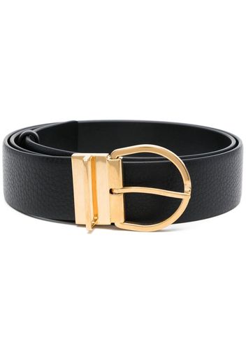 Valentino Garavani VLogo leather belt - Black