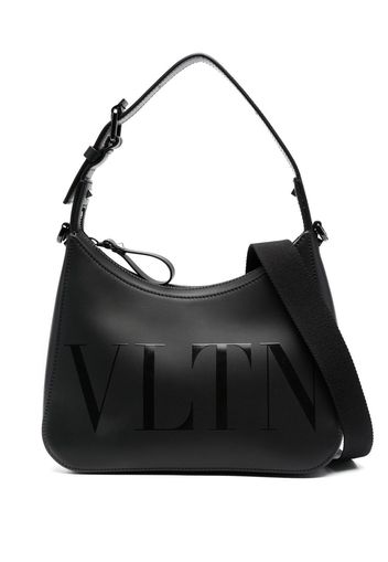 Valentino Garavani logo-print shoulder bag - Black