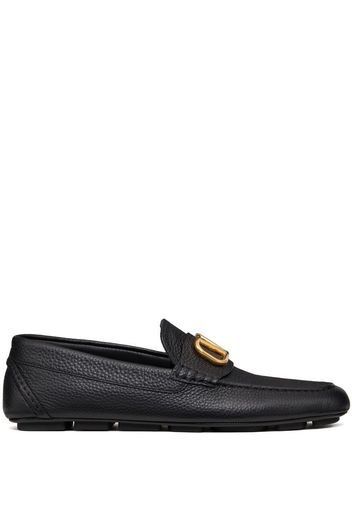 Valentino Garavani VLogo Signature leather loafers - Black