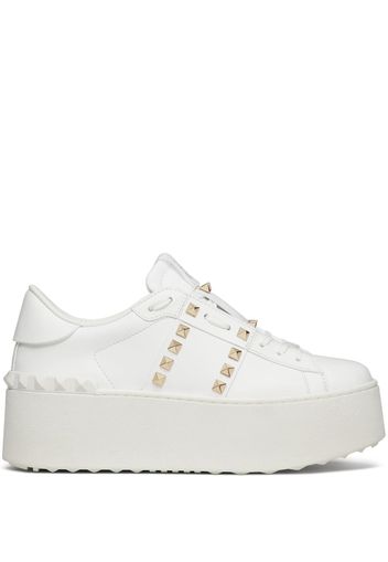 Valentino Garavani Rockstud Untitled flatform sneakers - White