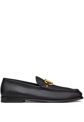 Valentino Garavani VLogo Signature leather loafers - Black