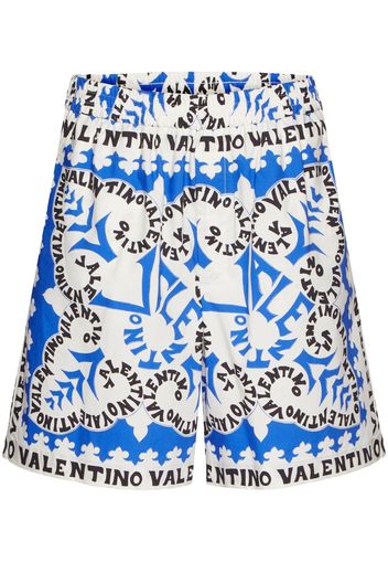 Valentino elasticated waist shorts - Blue