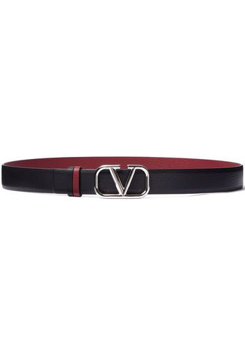 Valentino Garavani VLogo Signature reversible belt - Black