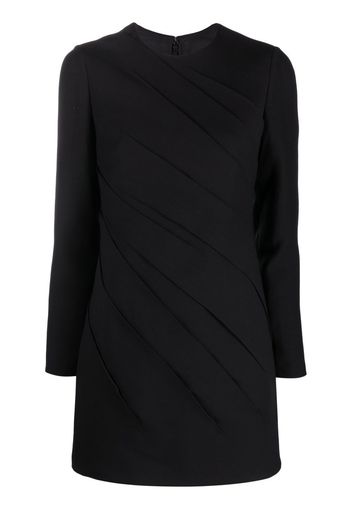 Valentino long-sleeve gathered minidress - Black