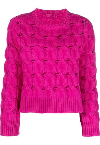 Valentino round-neck knitted jumper - Pink
