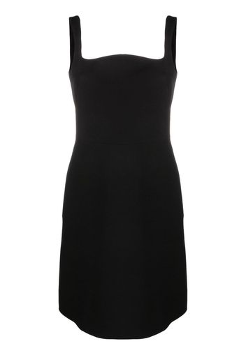 Valentino curved sleeveless dress - Black