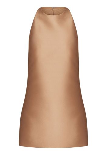 Valentino sleeveless silk-satin minidress - Neutrals