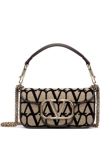 Valentino Garavani small Lòco Toile Iconographe shoulder bag - Neutrals