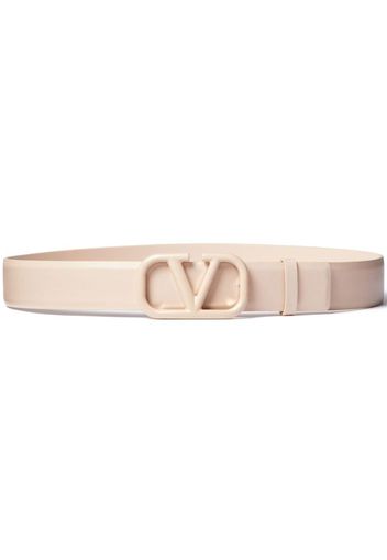 Valentino Garavani VLogo Signature leather belt - Neutrals