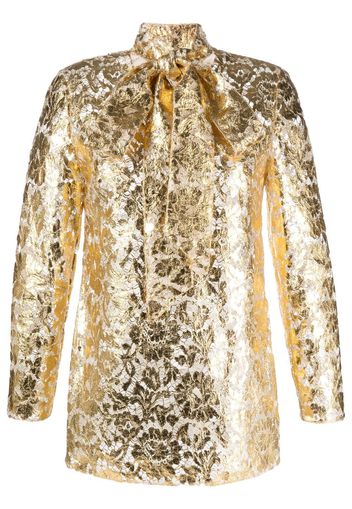 Valentino floral lace top - Gold