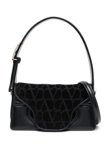 Valentino Garavani polished-finish shoulder bag - Black