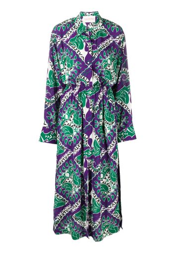 Valentino graphic-print maxi shirt dress - Green