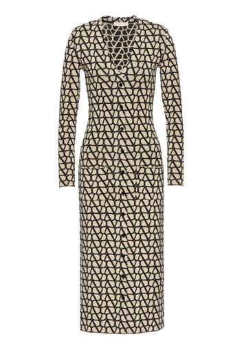 Valentino Garavani Toile Iconographe virgin wool dress - Neutrals