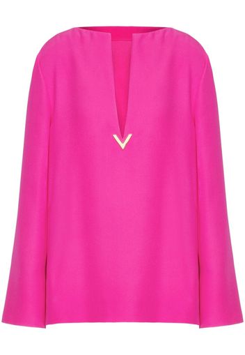 Valentino Garavani VGold silk blouse - Pink