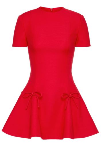 Valentino Garavani bow-detail flared-skirt minidress