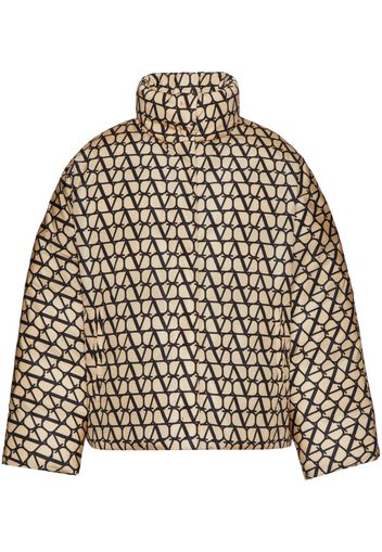 Valentino Garavani Toile Iconographe oversized puffer jacket - Neutrals