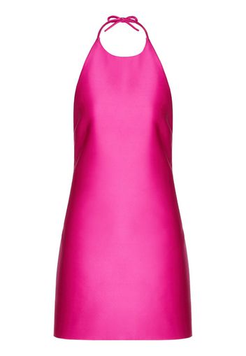 Valentino Garavani ribbon-tie halterneck minidress - Pink