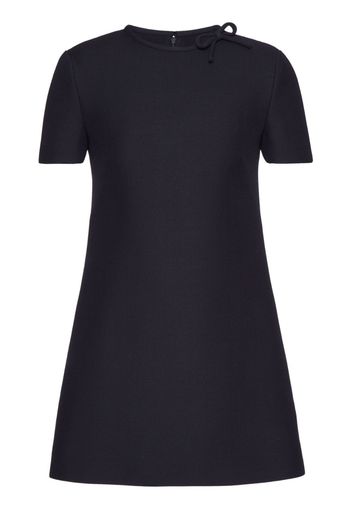 Valentino Garavani plain short-sleeve minidress - Blue