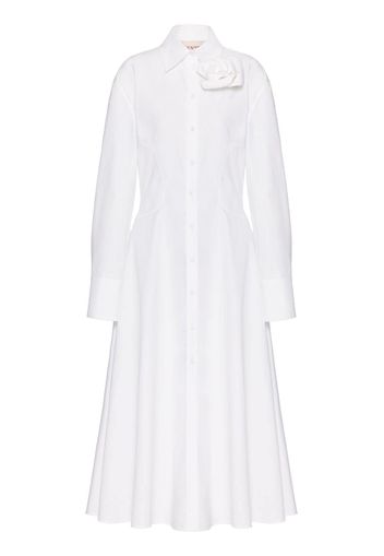 Valentino Garavani Compact Popeline midi shirt dress - White