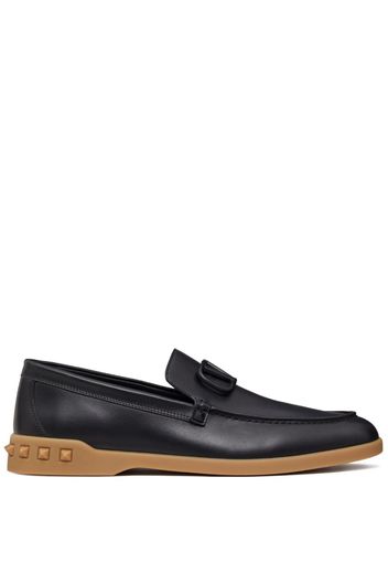 Valentino Garavani Leisure Flows leather loafers - Black