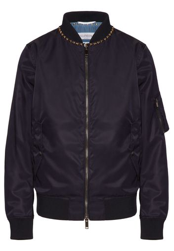 Valentino Garavani Rockstud bomber jacket - Blue