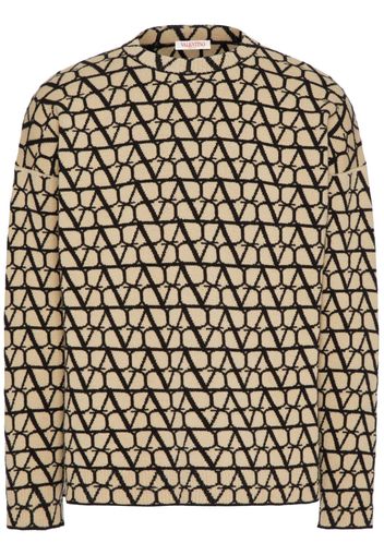 Valentino Garavani Toile Iconographe knitted jumper - Neutrals