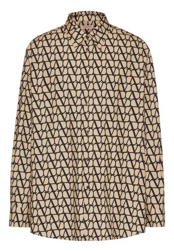 Valentino Garavani VLogo-print shirt - Brown