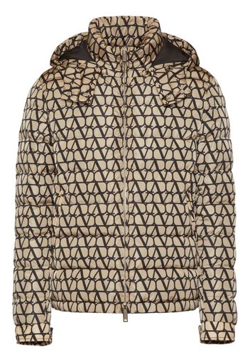 Valentino Garavani Toile Iconographe-print padded jacket - Brown