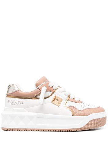 Valentino Garavani One Stud leather sneakers - White