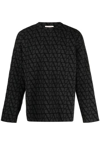 Valentino Garavani Toile Iconographe-pattern jumper - Grey