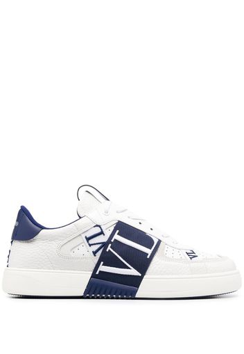 Valentino Garavani logo-patch leather sneakers - White