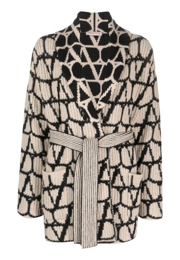 Valentino Garavani Toile Iconographe cashmere cardi-coat - Neutrals