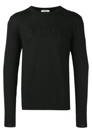 Valentino VLTN logo embossed sweatshirt - Black