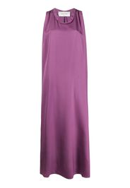 Valentino boxy fit sleeveless evening dress - PURPLE