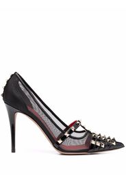 Valentino Garavani studded panelled pumps - Black