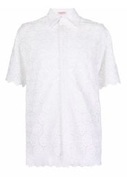 Valentino embroidered-design short-sleeve shirt - White