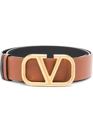 Valentino Garavani VLOGO reversible leather belt - Brown
