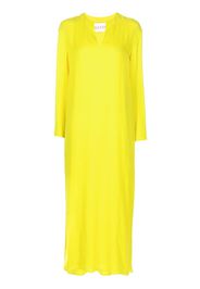 Valentino slit-detail dress - Yellow