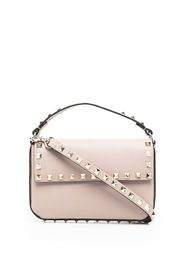 Valentino Garavani stud-detail leather shoulder bag - Neutrals