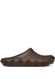 Valentino Garavani Rockstud flat slides - Brown