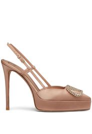 Valentino Garavani VLogo Signature 120mm slingback pumps - Neutrals