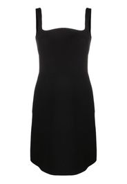 Valentino curved sleeveless dress - Black