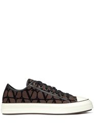 Valentino Garavani Toile Iconographe lace-up sneakers - Brown