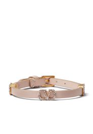 Valentino Garavani VLogo crystal bracelet - Neutrals