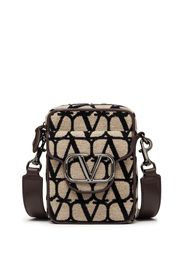 Valentino Garavani VLogo logo-plaque messenger bag - Neutrals