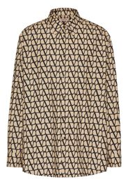 Valentino Garavani VLogo-print shirt - Brown