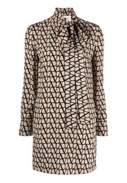 Valentino Toile Iconographe silk dress - Neutrals