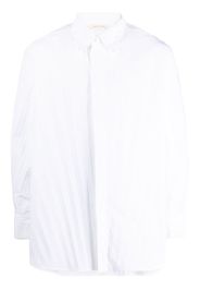 Valentino Garavani pleated long-sleeve shirt - White