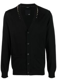 Valentino Garavani Rockstud-embellished wool cardigan - Black